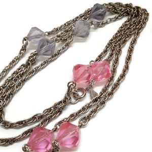 Sarah Coventry Long Strand Faceted Ring/Necklace